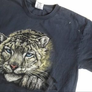 Vintage White Tiger Shirt Size Large